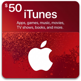 Карта iTunes 50 Долларов (США)