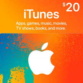Карта iTunes 20 Долларов (США)