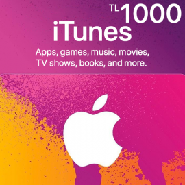 Карта iTunes 1000 Лир (Турция)
